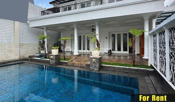 For Rent Rumah 2 Lantai Disain Classic Elegan Ada Pool 1