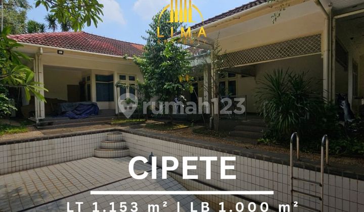 Cipete House, Land Area Includes Carport, Spacious, Serene &amp; Lush