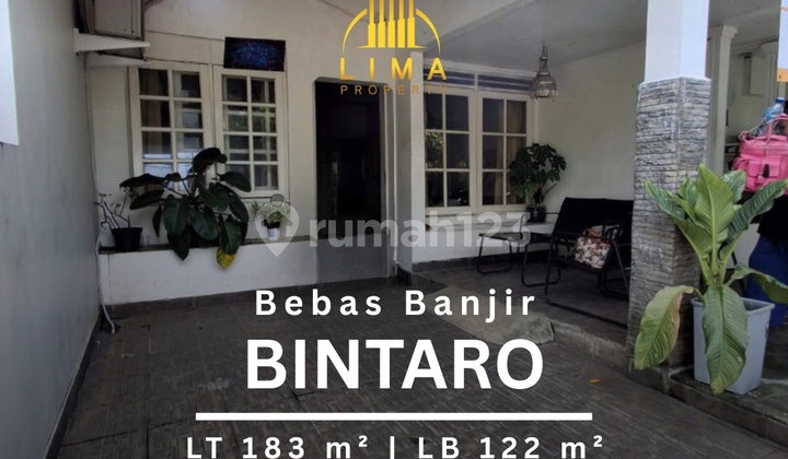 Rumah Bintaro Sektor 2 Hadap Selatan Dekat Fasilitas Publik
