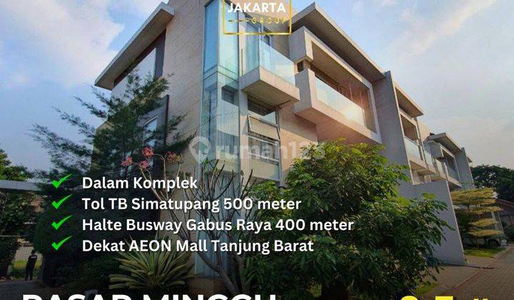 Rumah 2 Lantai Ada Pool One Gate System Dekat Aeon Mall & St KRL 1