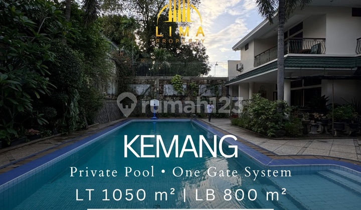 Rumah Kemang . Private Pool . One Gate System Lingkungan Tenang & Aman