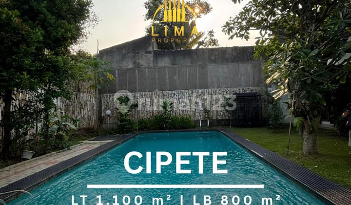 For Rent Rumah Cipete Pinggir Jalan Raya Carport Luas