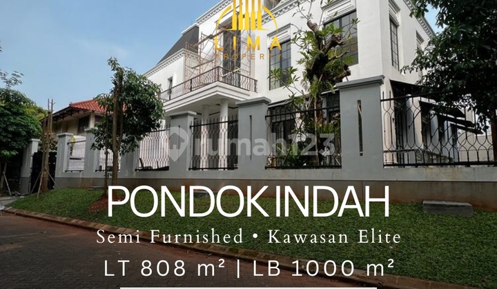 Pondok Indah Elite Area Semi-Furnished Luxury House