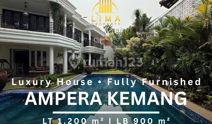 Rumah Mewah Ampera Kemang Private Pool Carport Luas