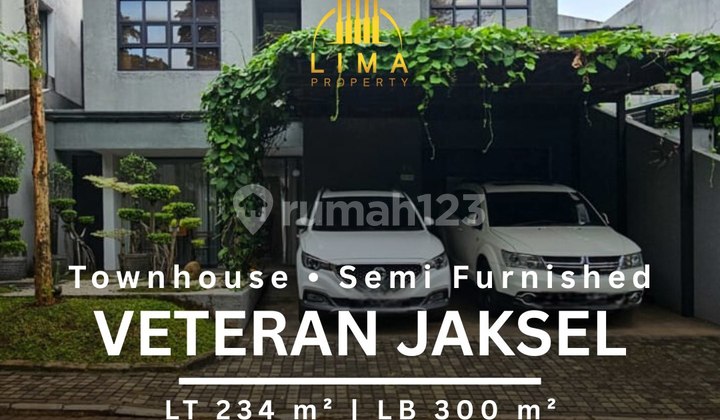 Rumah Modern Minimalis Semi Furnished Veteran Jaksel One Gate System