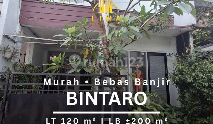 Rumah Bintaro Sektor 4 Termurah Lingkungan Tenang & Asri