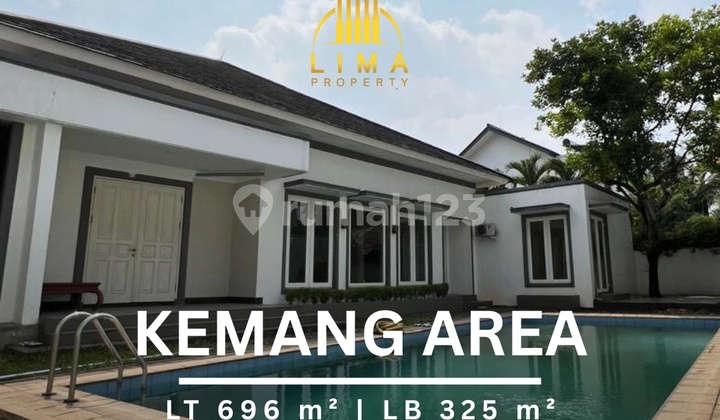 Rumah Kemang Private Pool Row Jalan Lebar Tenang & Asri