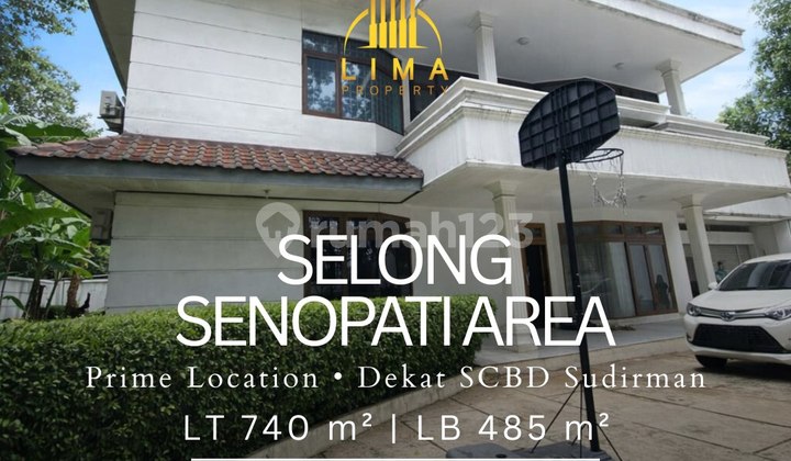 Rumah Hoek Selong Senopati Elite Kebayoran Baru Dekat Pusat Bisnis