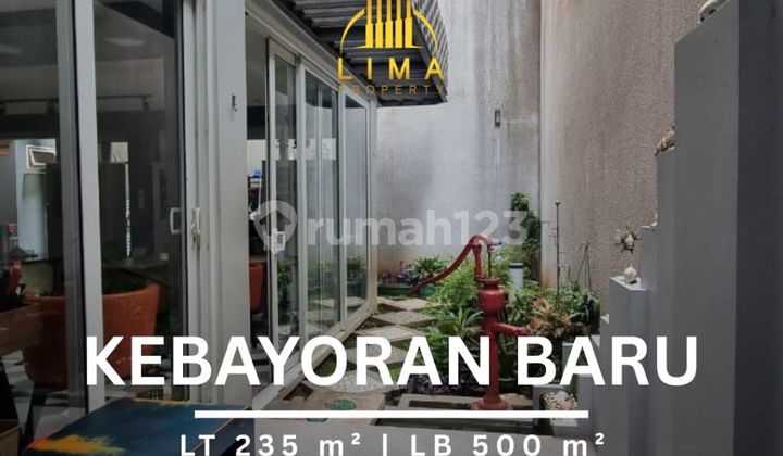 Rumah Kebayoran Baru Siap Huni Split Level 3 Lantai Row Jalan Lebar