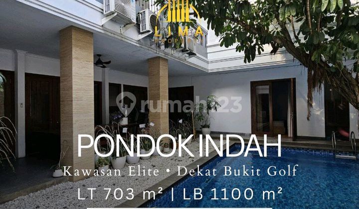 Turun Harga Rumah Prime Area Pondok Indah Fully Furnished . Dekat Bukit Golf