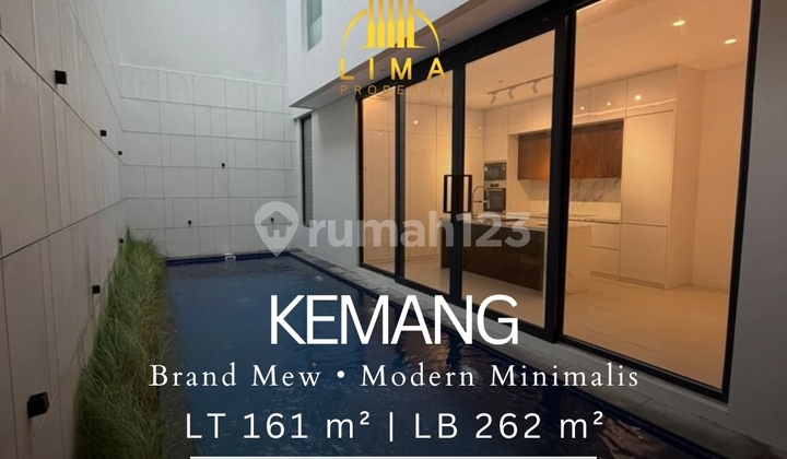 Rumah Bagus Minimalis Modern 2.5 Lantai Kemang Jaksel Private Pool