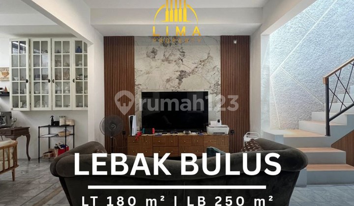 Rumah Lebak Bulus Dalam Komplek Row Jalan Lebar Dekat Mrt