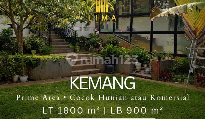 Rumah Kemang Bisauntuk Komersial Pinggir Jalan Utama Dekat Kemang Raya