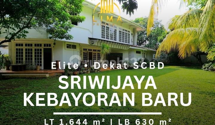 Rumah Sriwijaya Kawasan Elite Dekat Scbd Dekat Ri1