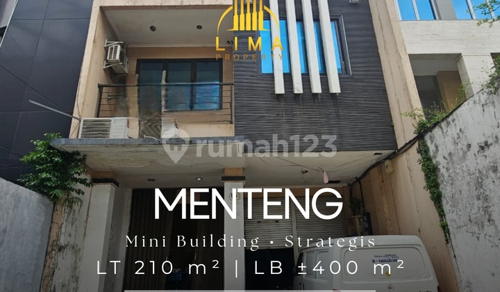 Mini Building 3.5 Floors Menteng Beside Main Road Near KRL Station
