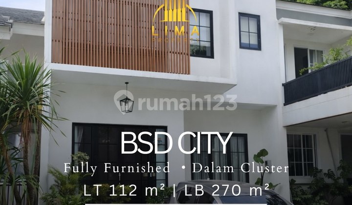 House in an Exclusive Cluster. Fully Furnished 3 Floors