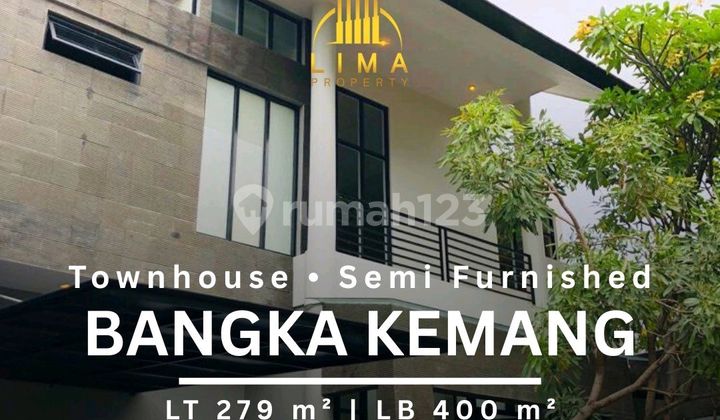 Rumah Townhouse Bangka Kemang Semi Furnished Bebas Banjir