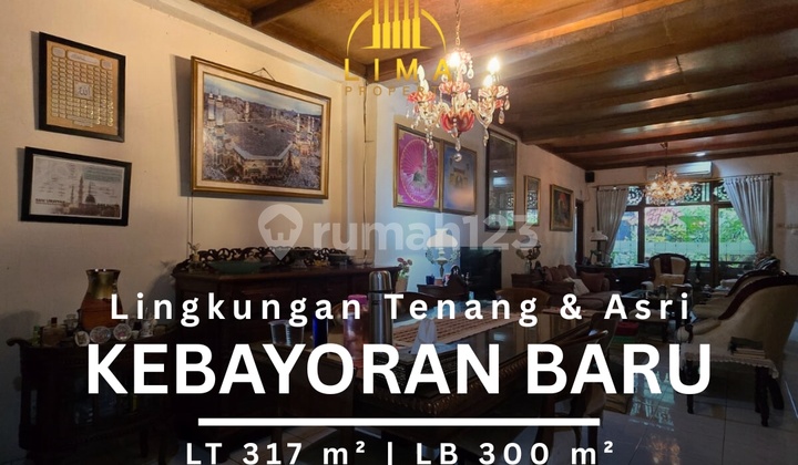 Rumah Kebayoran Baru Lingkungan Tenang & Asri . Row Jalan Lebar