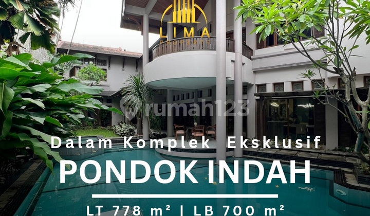 Rumah Eksklusif Pondok Indah Dalam Komplek Dekat Bukit Golf 