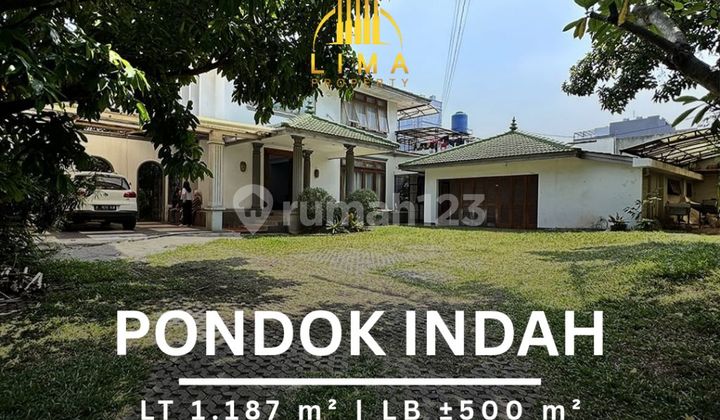 Rumah Pondok Indah Taman & Carport Luas Lokasi Strategis