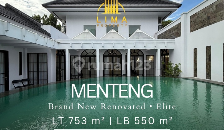 Luxury House in Menteng Elite Area. Newly Renovated. Ideal for Residence or Expatriates.