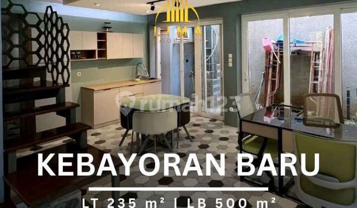 Rumah Kebayoran Baru Split Level 3 Lantai Row Jalan Lebar