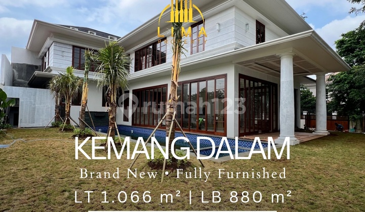 Rumah Mewah Prime Area Kemang Fully Furnished Private Pool & Carport Super Luas