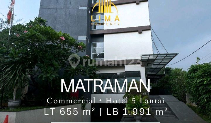 Matraman 5-Story Hotel 50 Rooms Good Investment Matraman 5-Story Hotel 50 Rooms Good Investment