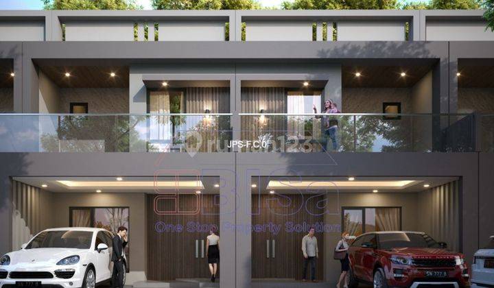 tampak depan jual rumah 4 kamar furnish