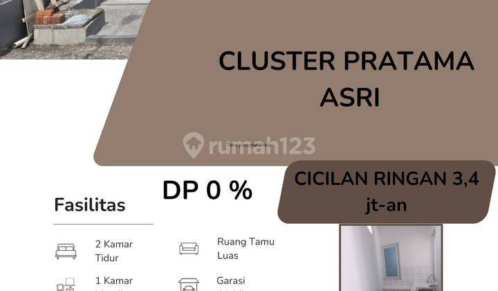 Jual Rumah Manimalis CLUSTER PRATAMA ASRI 1