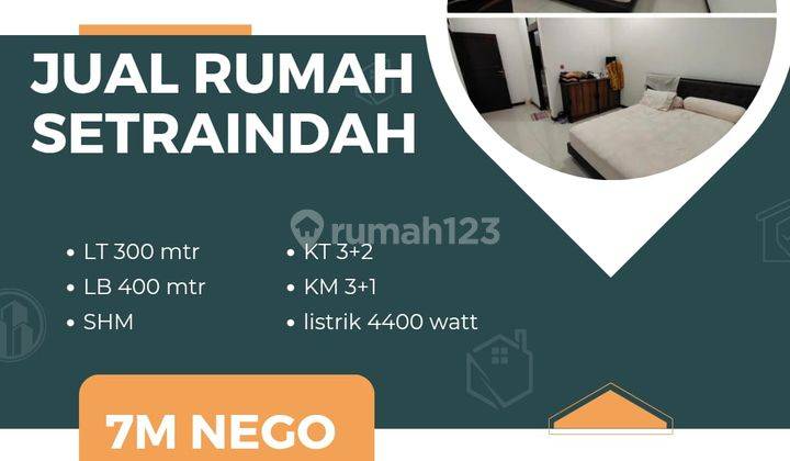 Rumah 2 Lantai Bagus SHM di Setra Indah, Bandung 1