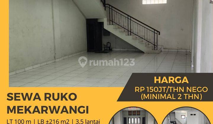 Ruko di Mekar Wangi, Bandung 216 m Bagus SHM 1