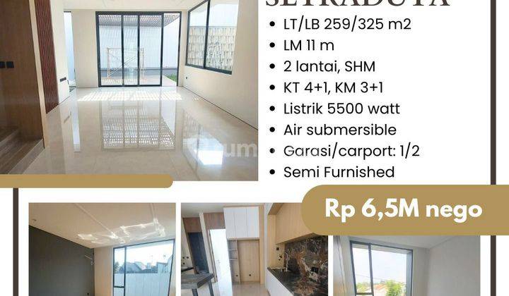 Rumah Minimalis Modern Baru SHM Area Setraduta 1