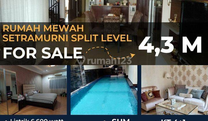 Rumah Mewah Split Level SHM 3 Lantai Daerah Setramurni 1