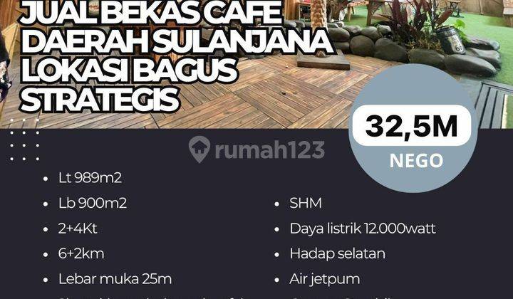 Rumah Cafe  SHM 2 Lantai Daerah Sulanjana 1