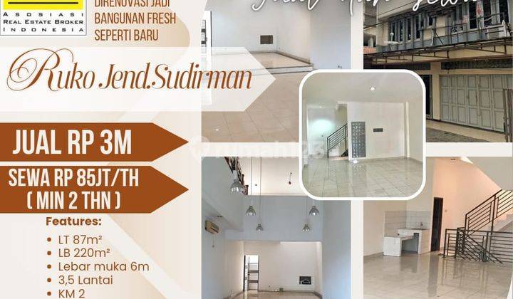 Jual Dan Sewa Ruko SHM 3,5 Lantai Area Jend.sudirman 1