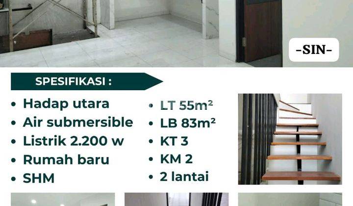 Rumah Baru Desain Bagus Shm 2 Lantai Area Leuwi Sari 1