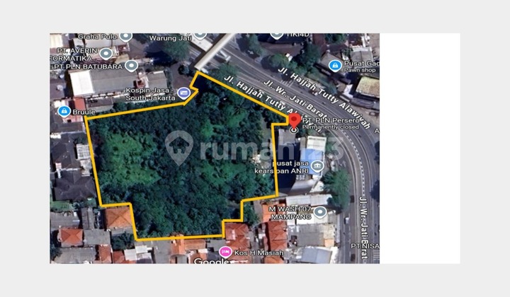 Tanah murah bwh NJOP! Area Komersial utk komp ruko/gedung,warung buncit,JakSel