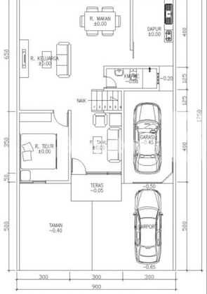 There is a New Garage, Minimalist House in Sutorejo. 2