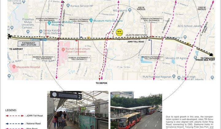 Dijual Tanah Komersil 2,5Ha di TB Simatupang, Jakarta Selatan 2