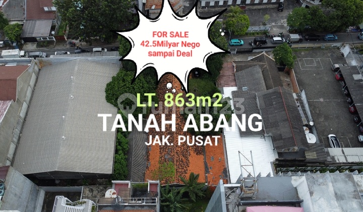 Dijual Rumah Hitung Tanah Di Tanah Abang Jakarta Pusat Di Bawah Harga Pasar Bisa Nego Sampai Deal Sepanjang Klien Serius, Cocok Untuk Gedung, Kantor, Gudang On Line 