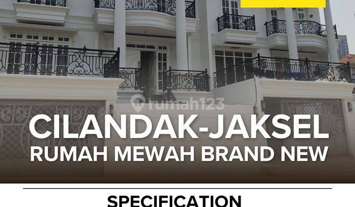 Rumah Jual 3 Lantai, Rumah Baru Mewah, di Cilandak Jakarta Selatan, Fasilitas lengkap Private Pool, Lift & Parkir Luas 1