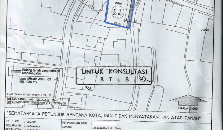 Dijual Cepat Tanah 1.000 M2 Jagakarsan Belakang K B Ragunan Jakarta Selatan Dijual Cepat Tanah 1.000 M2 Jagakarsan Belakang K B Ragunan Jakarta Selatan