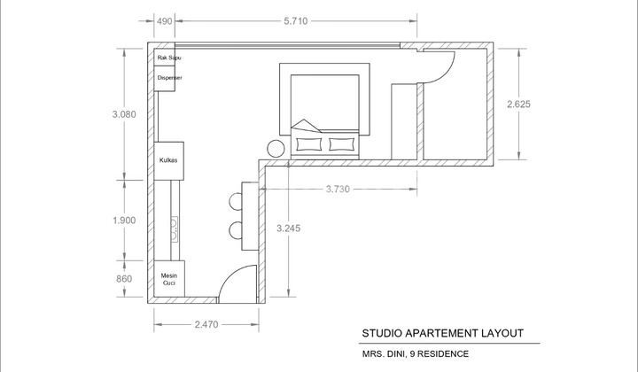 For Sale: Studio Nine Residence Apartment, Move-in Ready, Mampang Prapatan