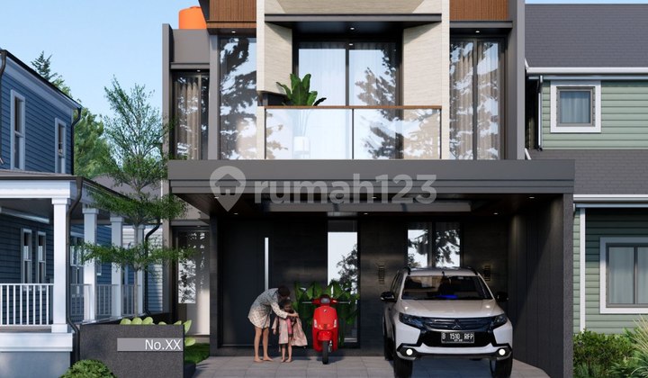 Ready-to-Occupy House, One Step Away from Toll Gate and LRT at Juanda, Sukmajaya, Depok.