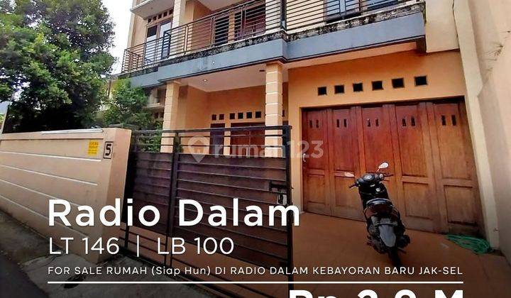  For Sale Rumah (siap Hun) Di Radio Dalam Kebayoran Baru Jakarta Selatan Shmluas Tanah 146m²luas Bangunan ±100m²kamar Tidur 5kamar Mandi 4listrik 2200w 2 Lantaijetpump1 Grasi2 Carportharga rp.2.9 milyar  1