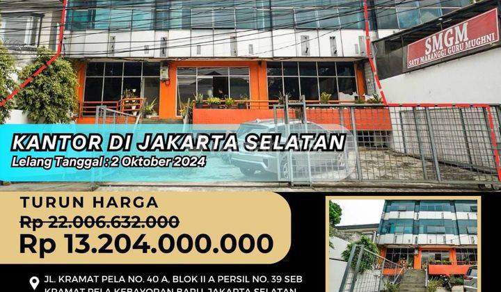 TERMURAHHH!!!
mini building di kebayoran baru, aset sudah kosong, pasarin team, harga diluar biaya2 lelang 12 %

LT 355
LB 1.42

2 KM ke stasiun MRT BCA
1 KM ke terminal blok M
2 KM ke pondok indah Mall

Harga 13.204 M