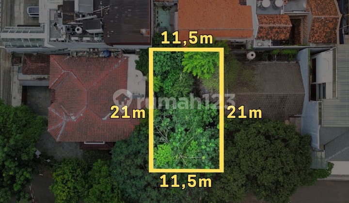 Termurahh!!!Dijual Cepat Tanah Kavling Siap Huni di Hanglekir, Hanya Selangkah ke Senayan dan Hang Tuahlt. 203 (11.5M X 17.6 M)Harga 9.9 M