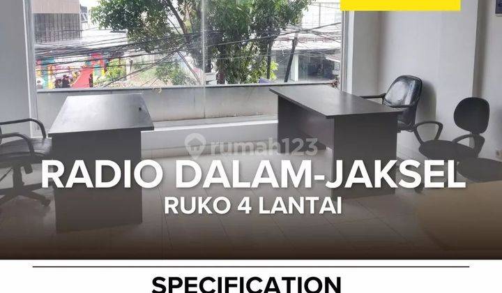 Ruko 4lt bagus disewakan diradio dalam 1