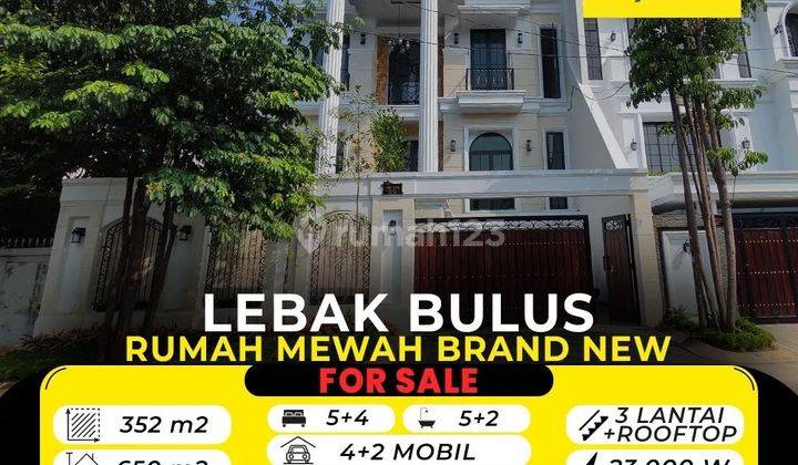 Dijual Rumah 3 Lantai plus rooftop Bagus di lebak bulus 1